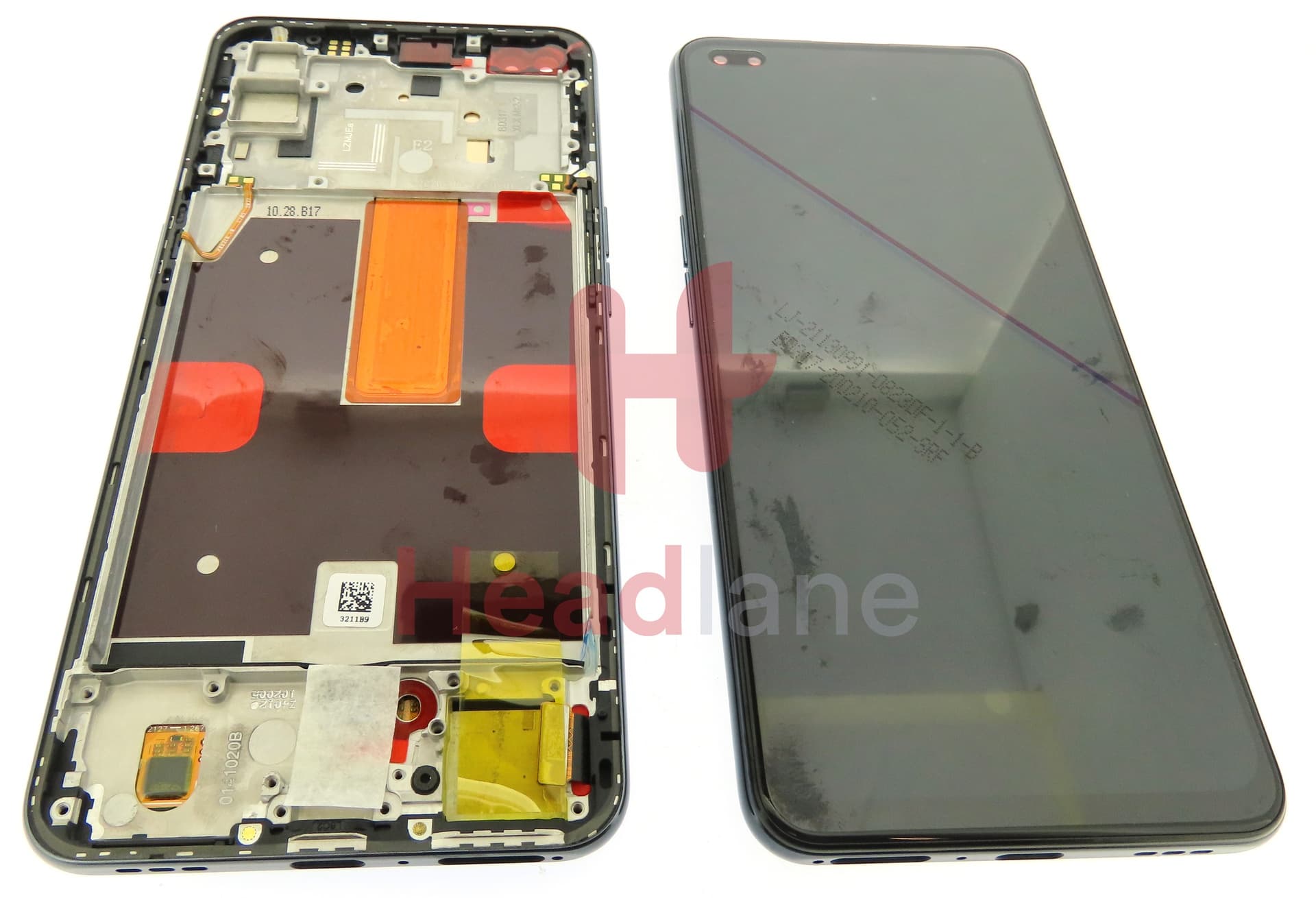 Oppo CPH2091 Reno4 5G LCD Display / Screen + Touch - Black - view 4