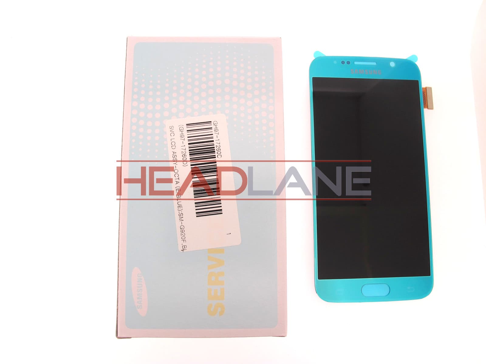 Samsung SM-G920F Galaxy S6 LCD Display / Screen + Touch - Blue - view 2