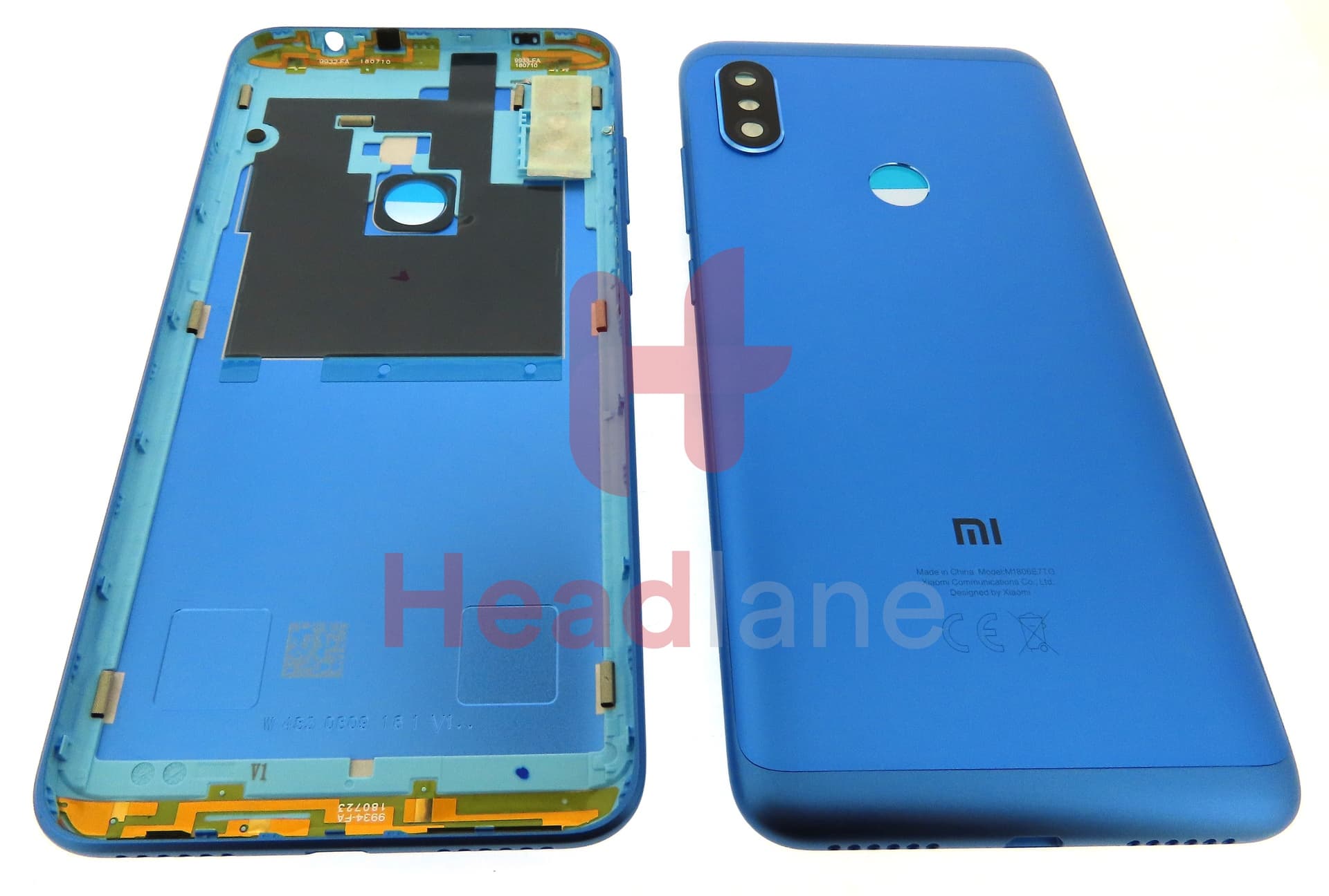 Xiaomi Redmi Note 6 Pro Back / Battery Cover - Blue - view 3