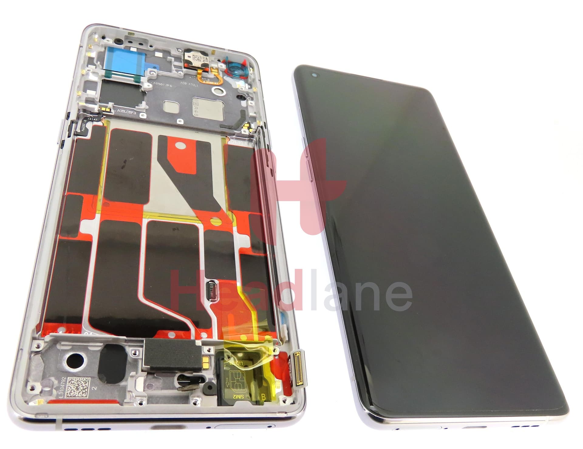 Oppo CPH2307 Find X5 LCD Display / Screen + Touch - White - view 2