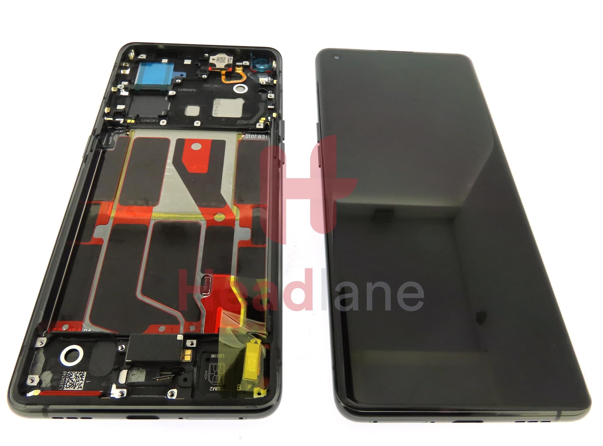 Oppo CPH2307 Find X5 LCD Display / Screen + Touch - Black - view 2