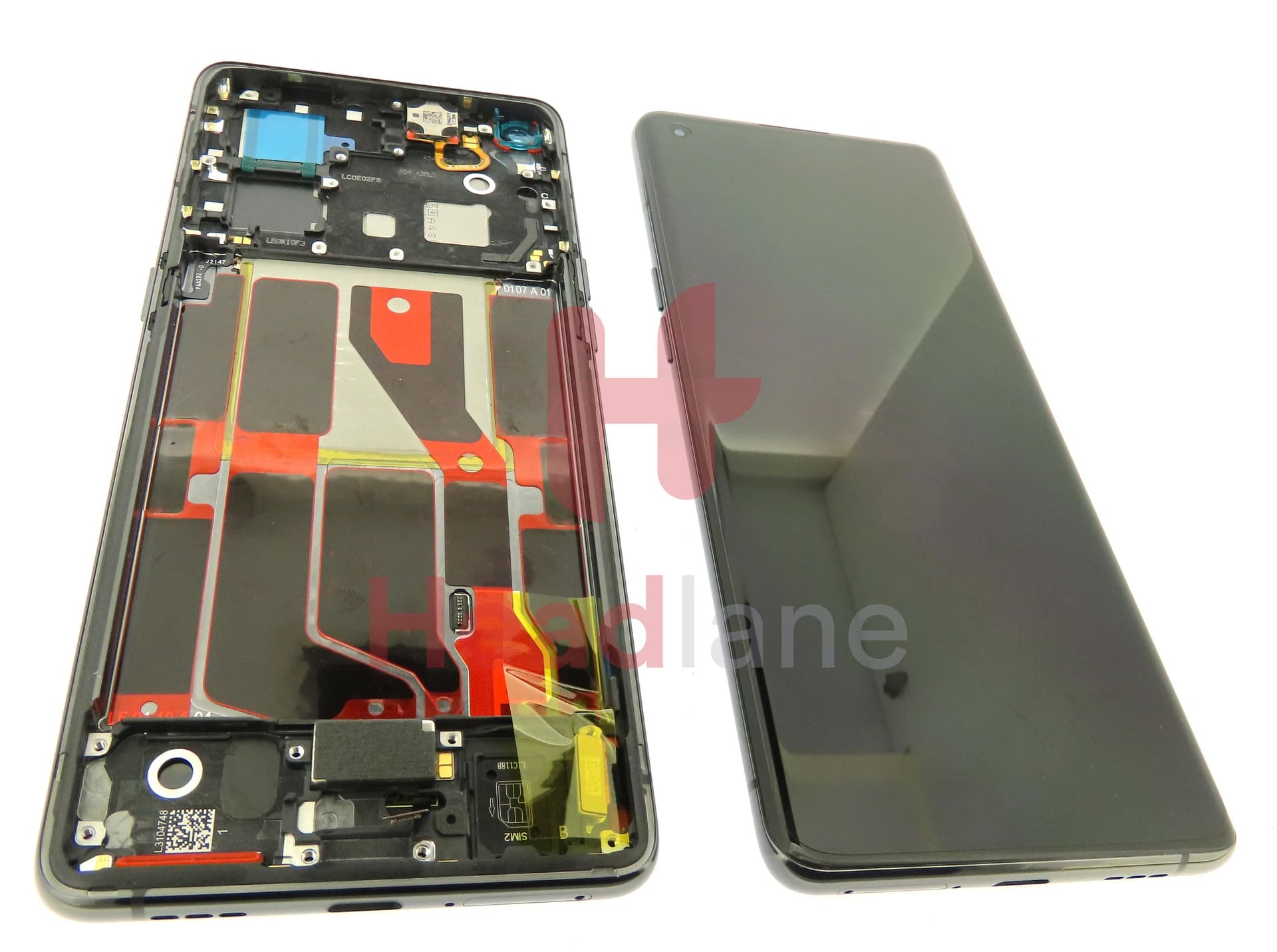 Oppo CPH2307 Find X5 LCD Display / Screen + Touch - Black - view 3