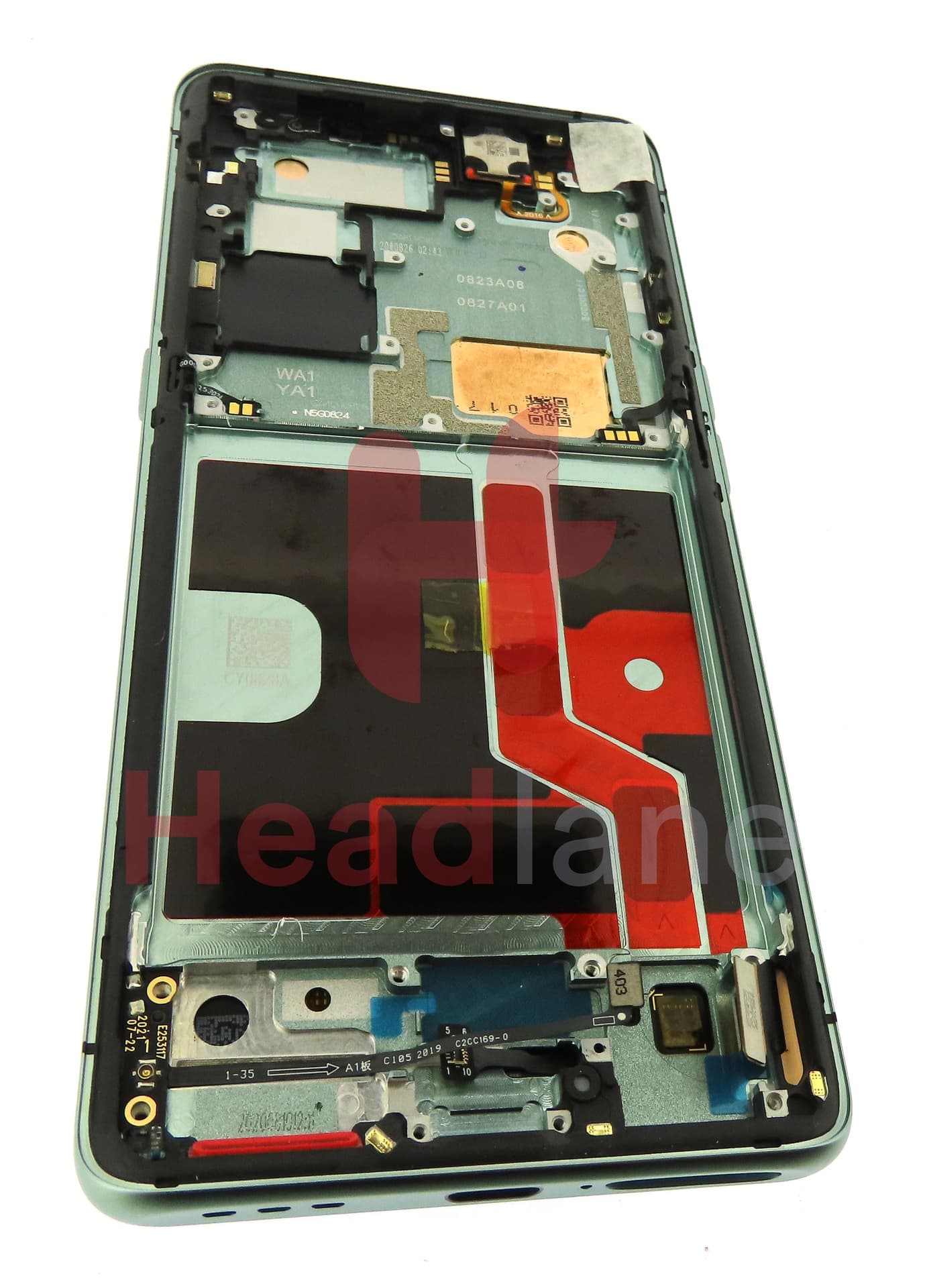 Oppo CPH2025 Find X2 Pro LCD Display / Screen + Touch - Green - view 2