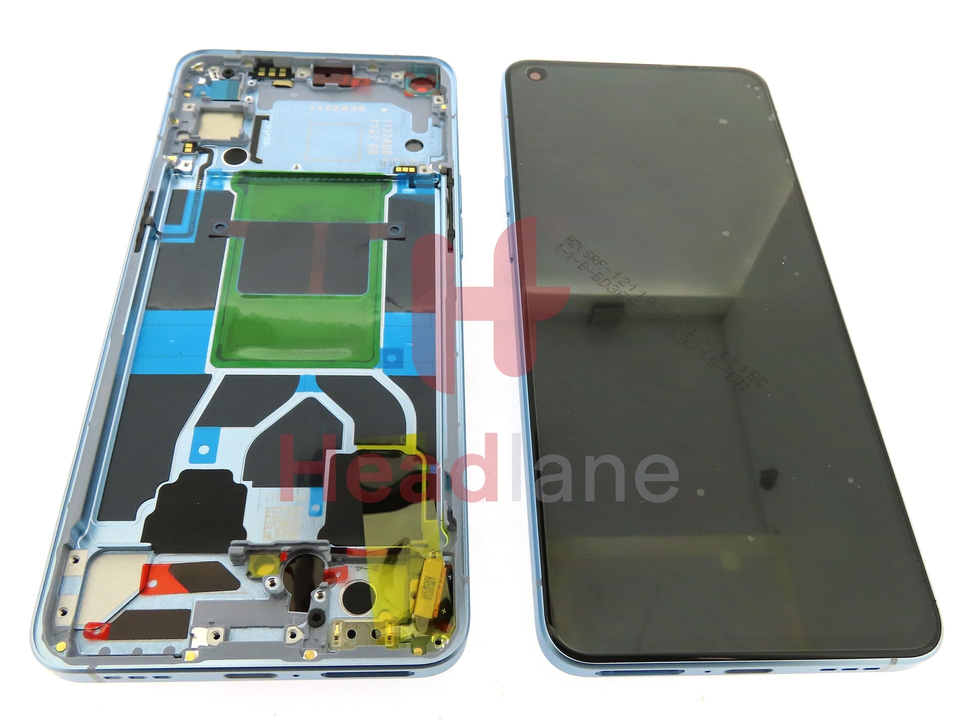 Oppo CPH2251 Reno6 5G  LCD Display / Screen + Touch - Blue - view 2