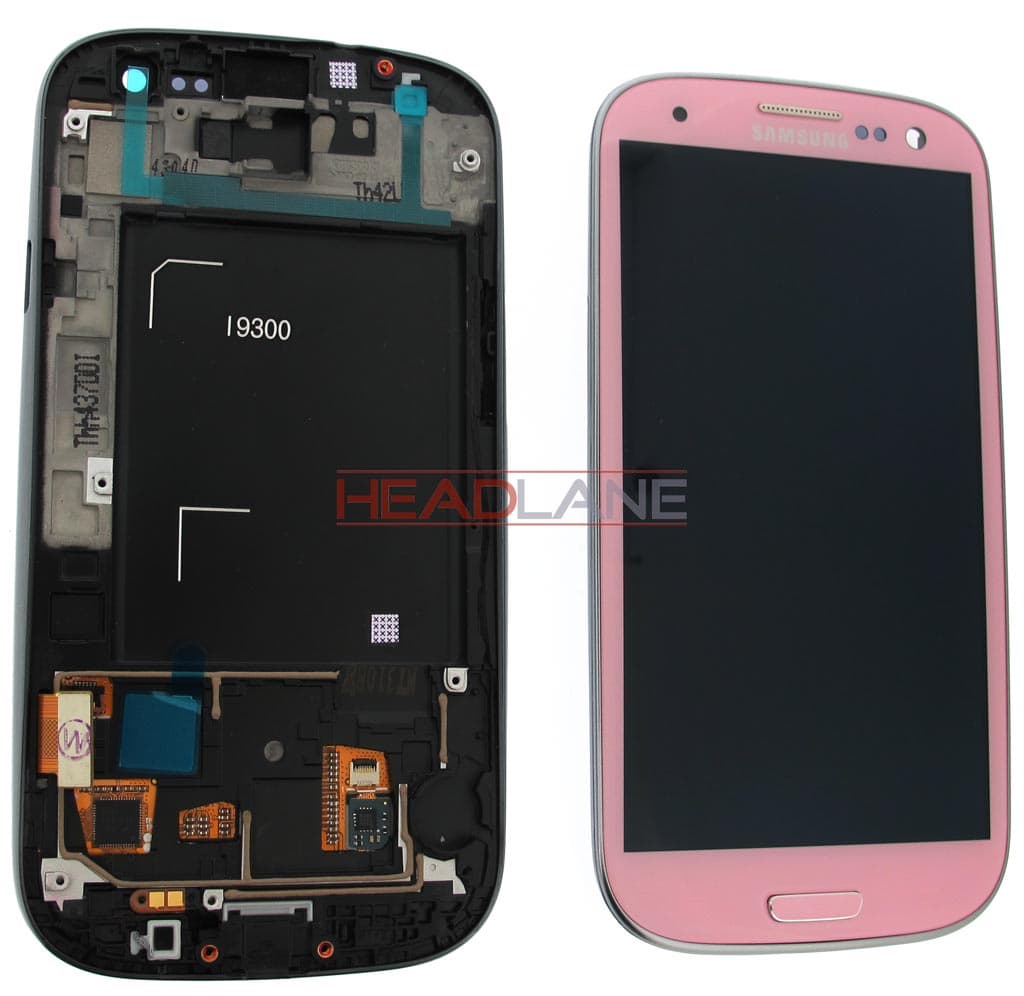 Samsung GT-I9300 Galaxy S3 LCD Display / Screen + Touch - Pink - view 2