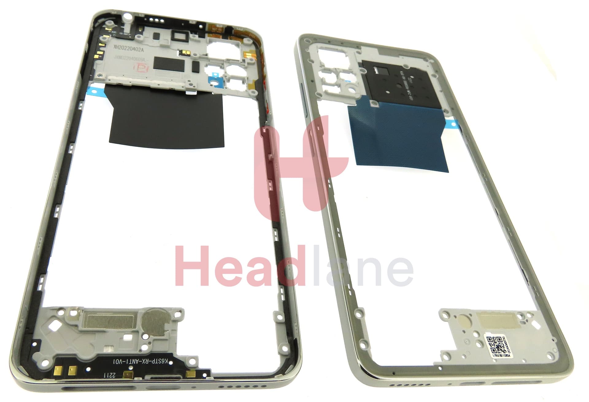 Xiaomi Redmi Note 11 Pro Middle Cover / Chassis - Silver - view 2