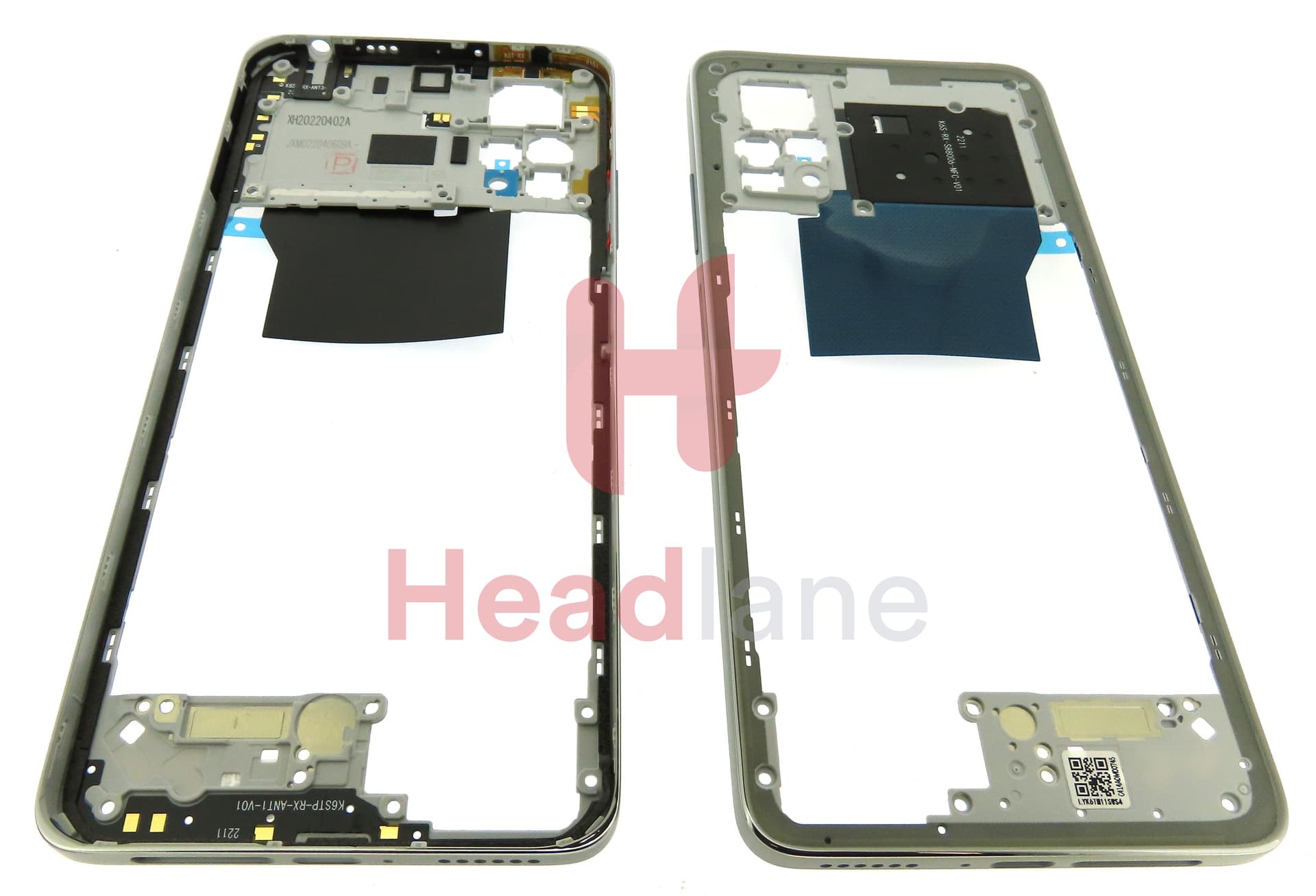 Xiaomi Redmi Note 11 Pro Middle Cover / Chassis - Silver - view 3