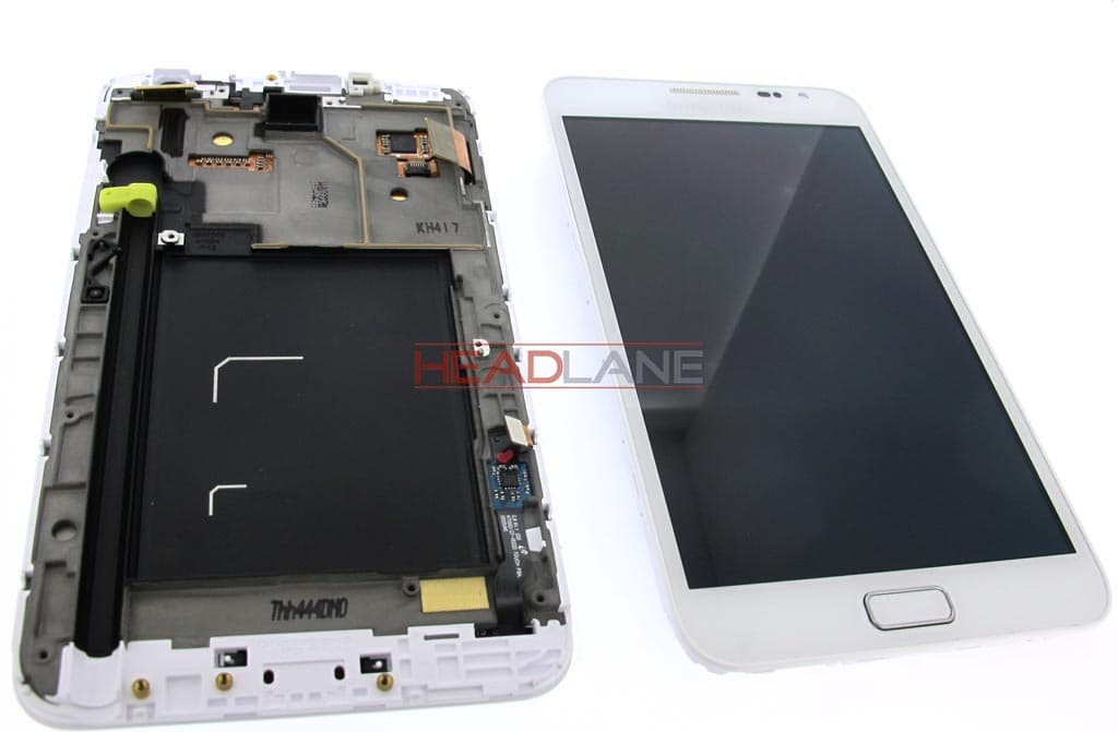Samsung GT-N7000 Galaxy Note LCD Display / Screen + Touch - White - view 2