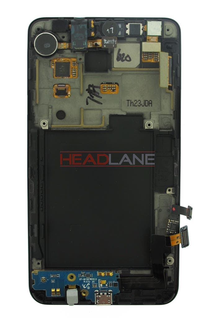 Samsung GT-I9100G Galaxy S2 LCD Display / Screen + Touch - Ceramic White - view 2