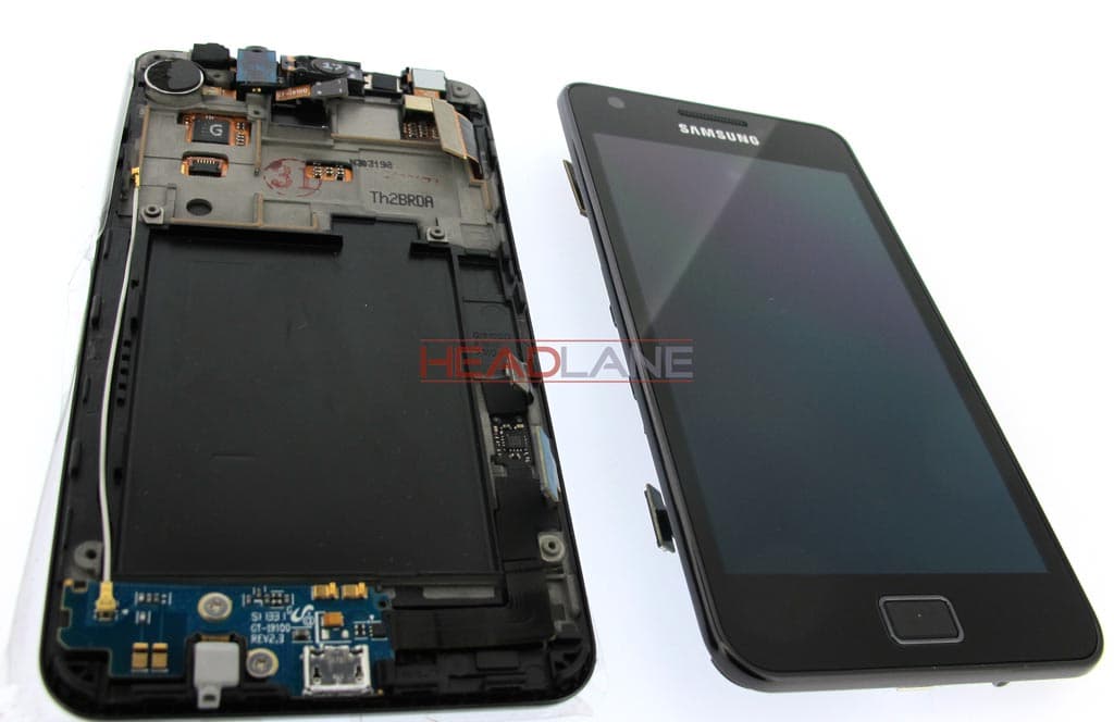 Samsung GT-I9100G Galaxy S2 LCD Display / Screen + Touch - Black - view 2