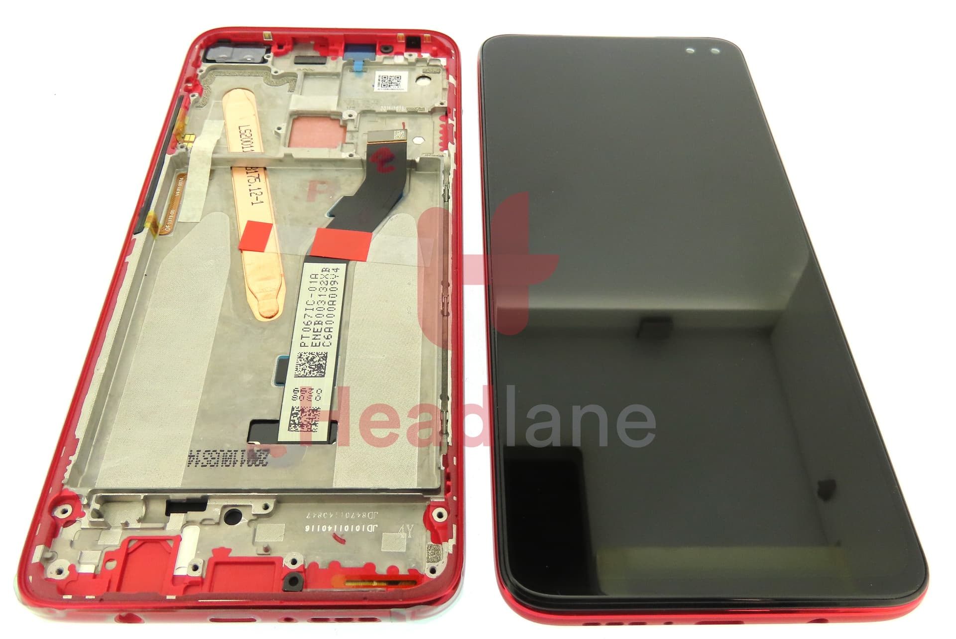 Xiaomi Redmi K30 5G LCD Display / Screen + Touch - Red - view 2