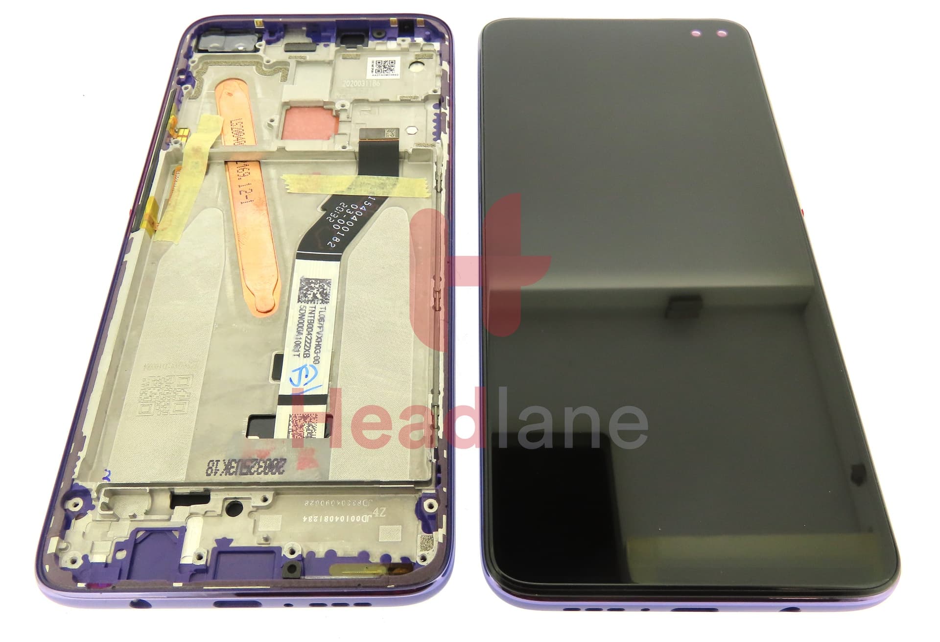 Xiaomi Redmi K30 5G LCD Display / Screen + Touch - Purple - view 2