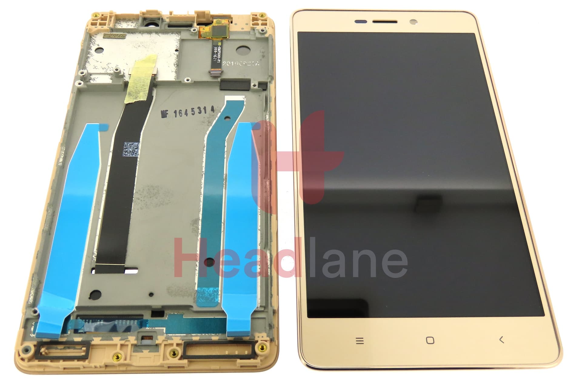 Xiaomi Redmi 3S LCD Display / Screen + Touch - Gold - view 2