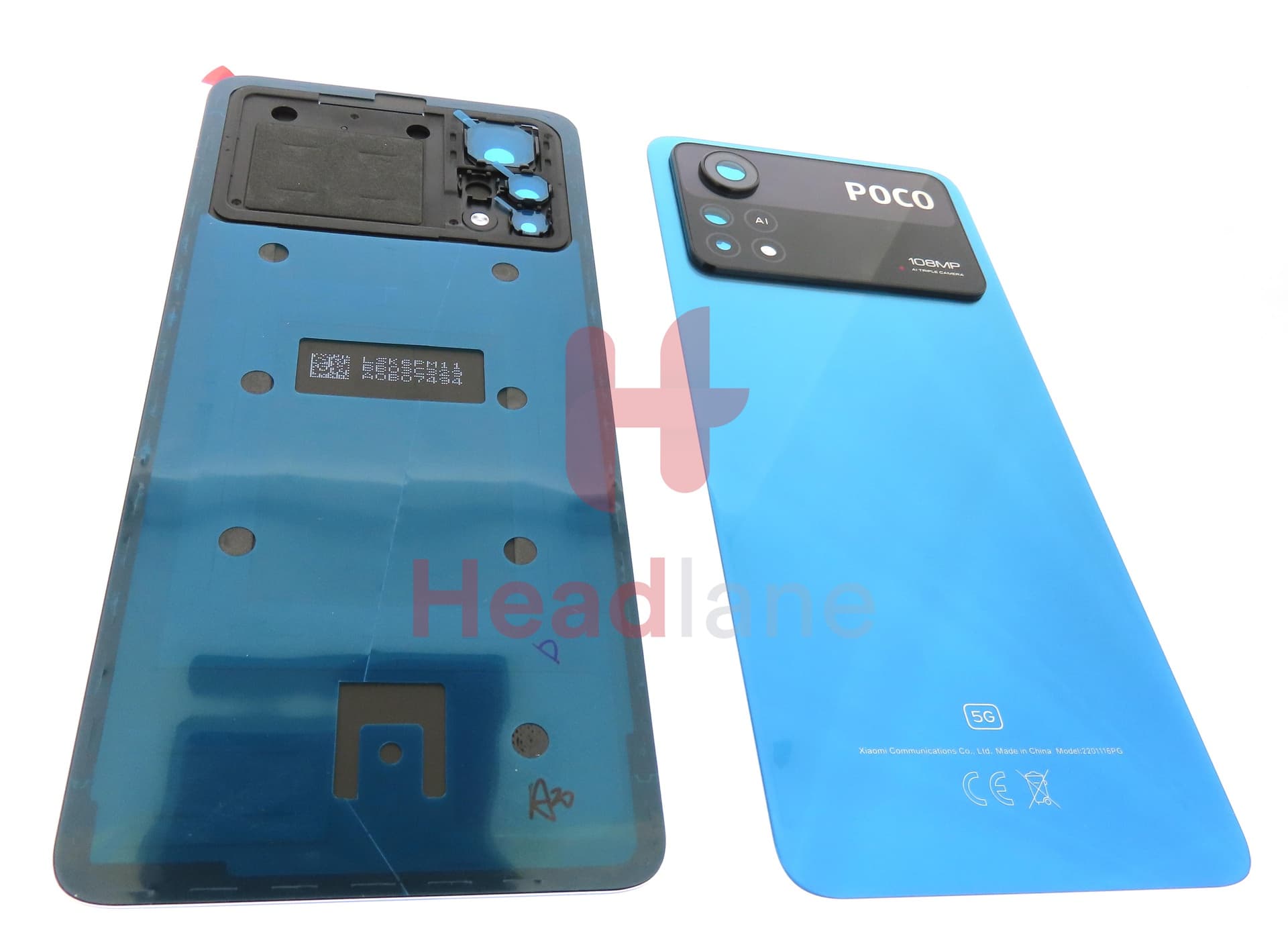 Xiaomi Poco X4 Pro 5G Back / Battery Cover - Blue - view 2