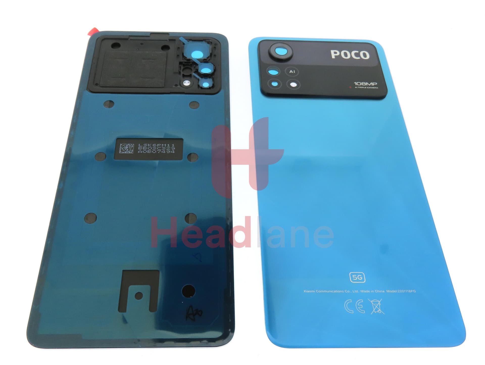 Xiaomi Poco X4 Pro 5G Back / Battery Cover - Blue - view 3