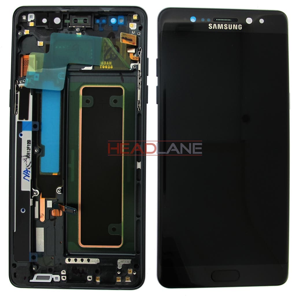 Samsung SM-N930F Galaxy Note 7 LCD Display / Screen + Touch - Black - GH97-19302A - Samsung Replacement Part