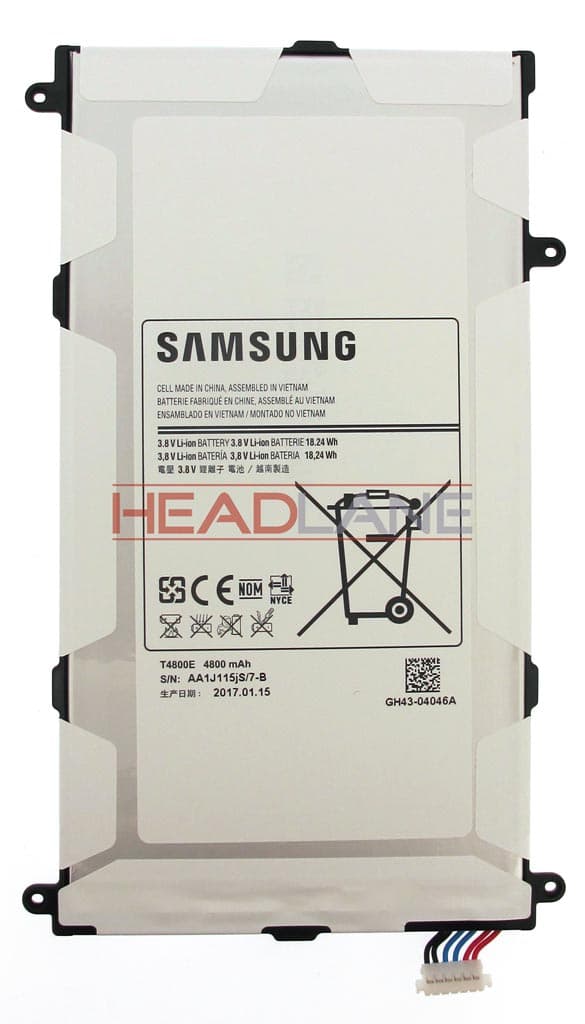 Samsung SM-T320 Galaxy Tab Pro 8.4" 4800mAh Battery - GH43-04046B - Samsung Replacement Part