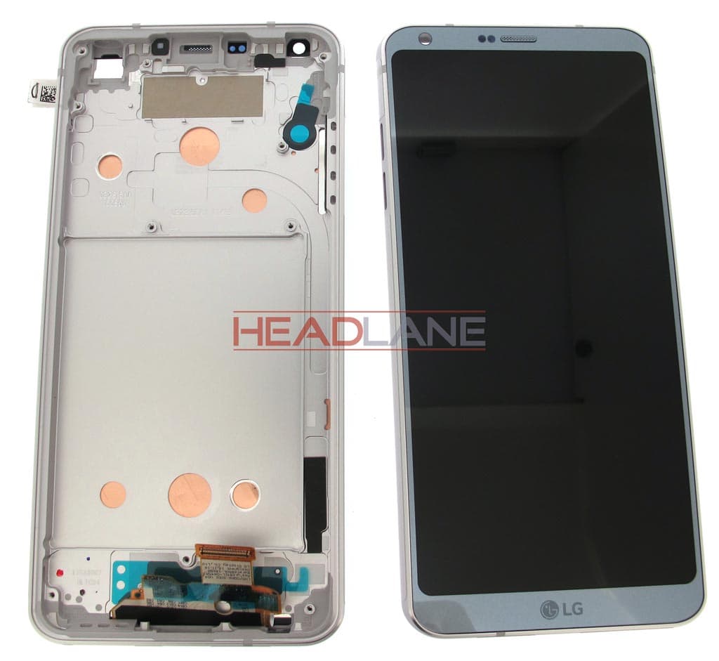 LG H870 G6 LCD Display / Screen + Touch - Platinum - ACQ89384001 - LG Replacement Part