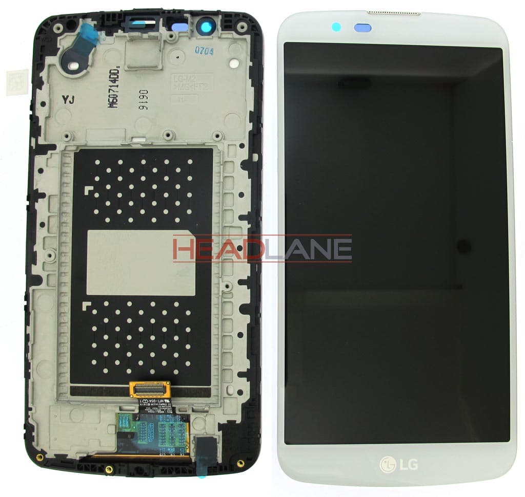 LG K420N K10 LCD Display / Touch Screen - White - ACQ88868303 - LG Replacement Part