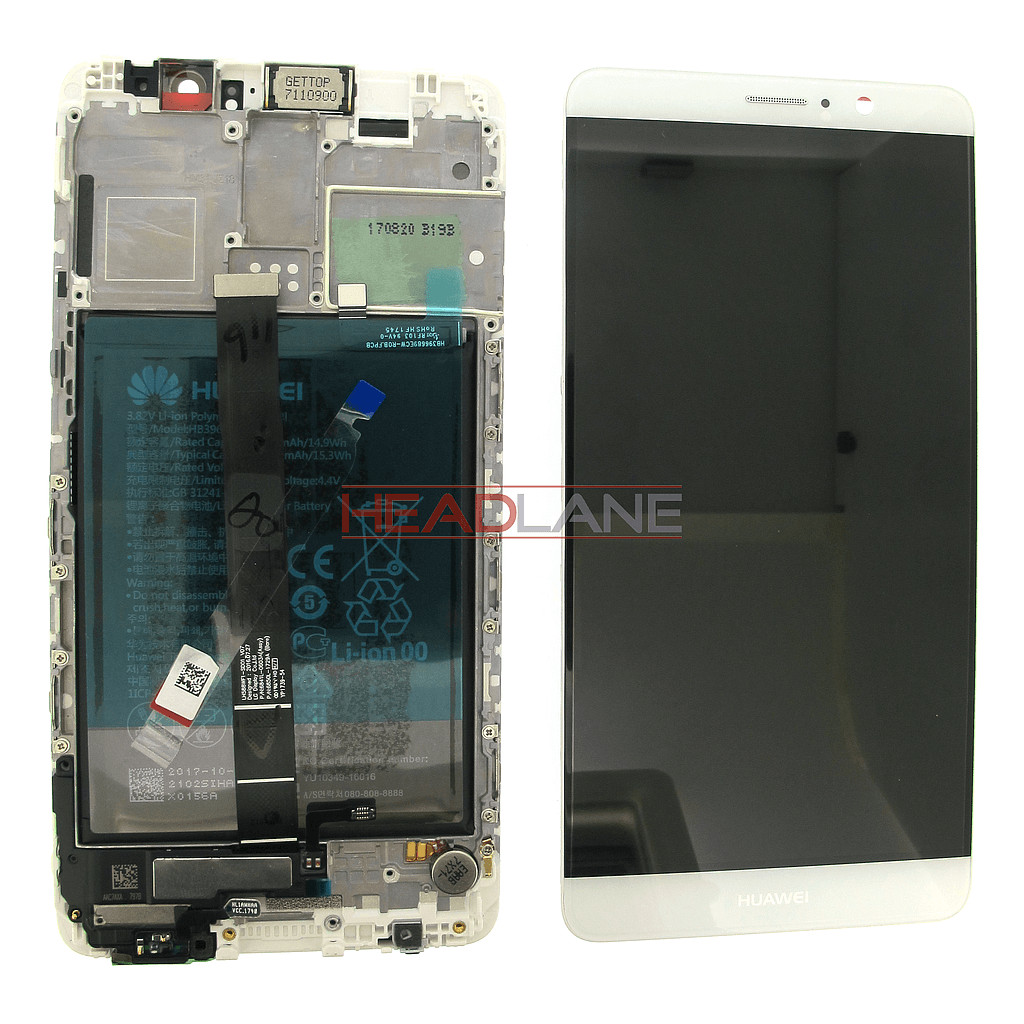 Huawei Mate 9 LCD Display / Screen + Touch + Battery Assembly - Silver - 02351BAS - Huawei Replacement Part
