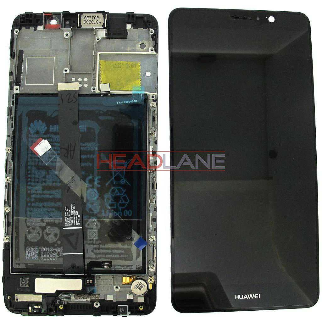 Huawei Mate 9 LCD Display / Screen + Touch + Battery Assembly - Black - 02351BDD - Huawei Replacement Part