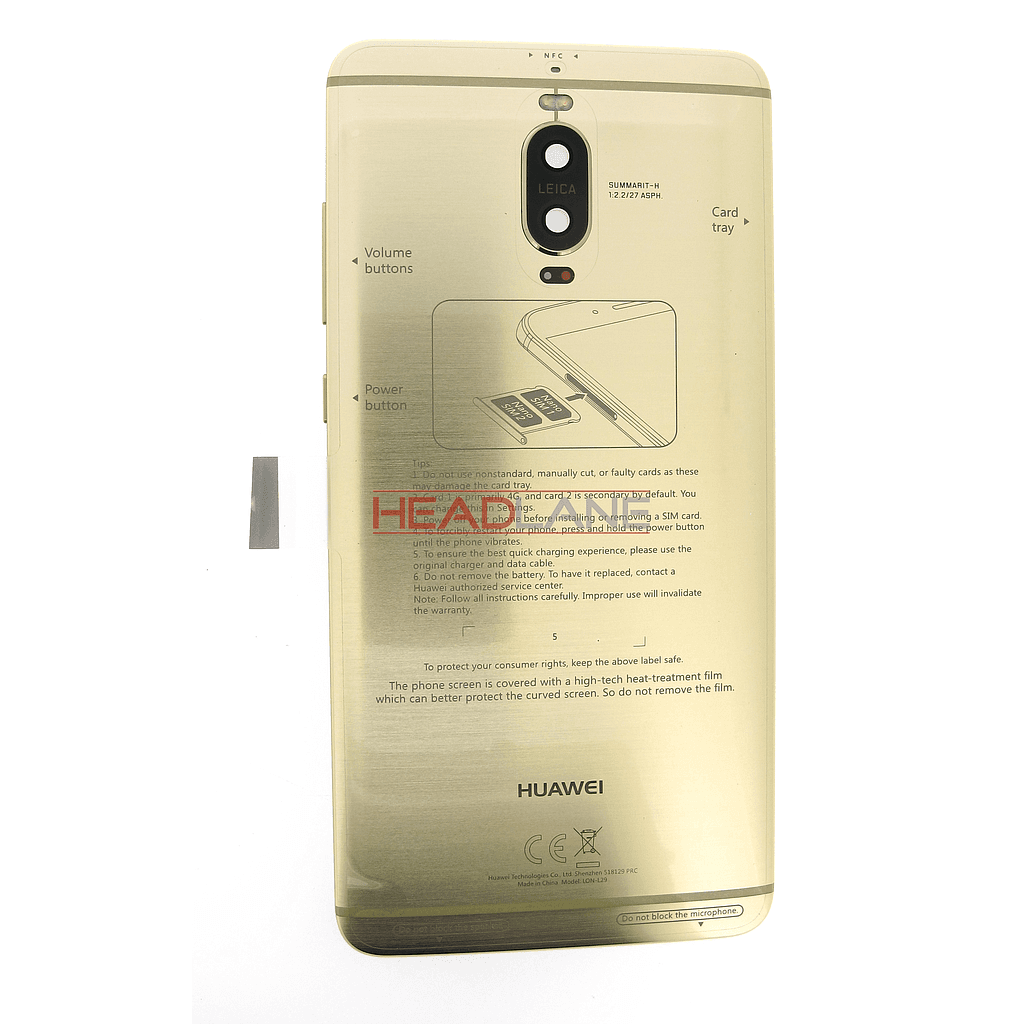 Huawei Mate 9 Pro Battery Cover - Gold - 02351CRE - Huawei Replacement Part