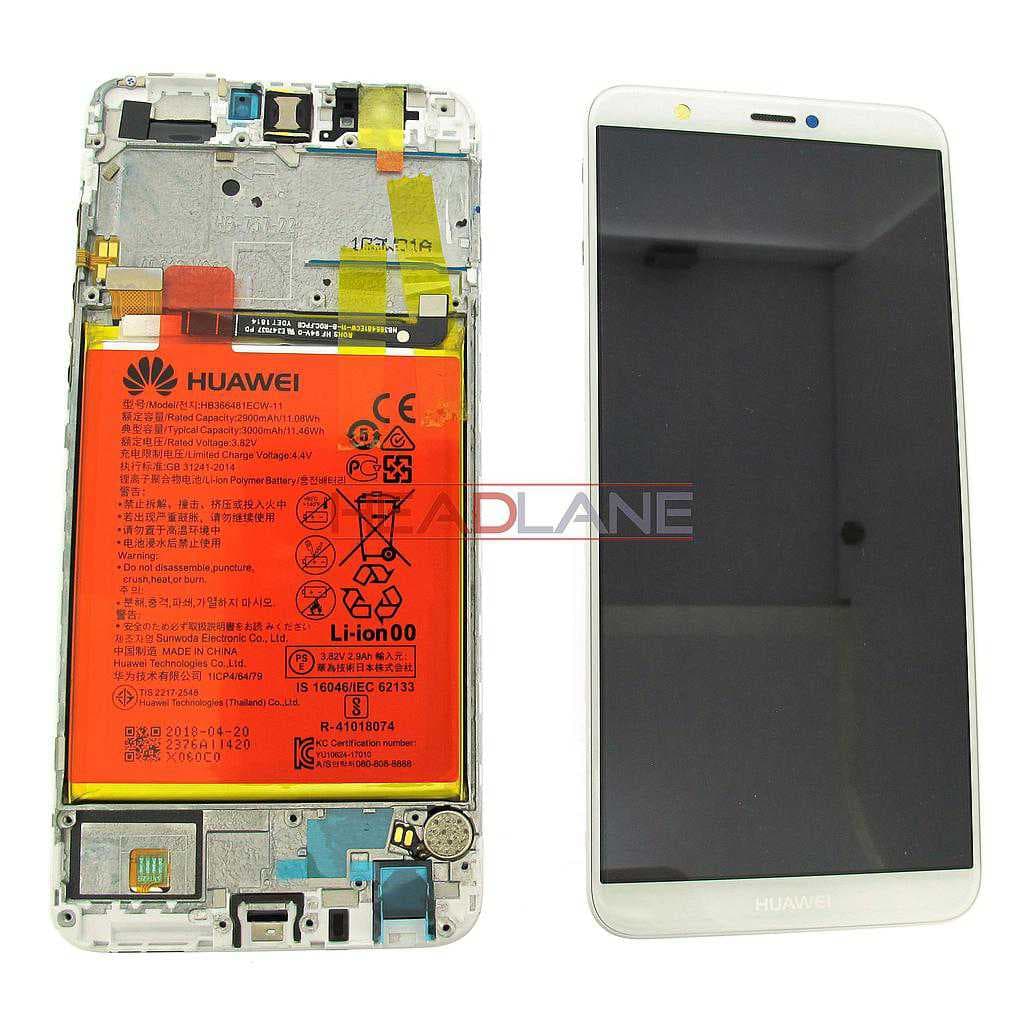 Huawei P Smart LCD Display / Screen + Touch + Battery Assembly - Gold/White - 02351SVE - Huawei Replacement Part