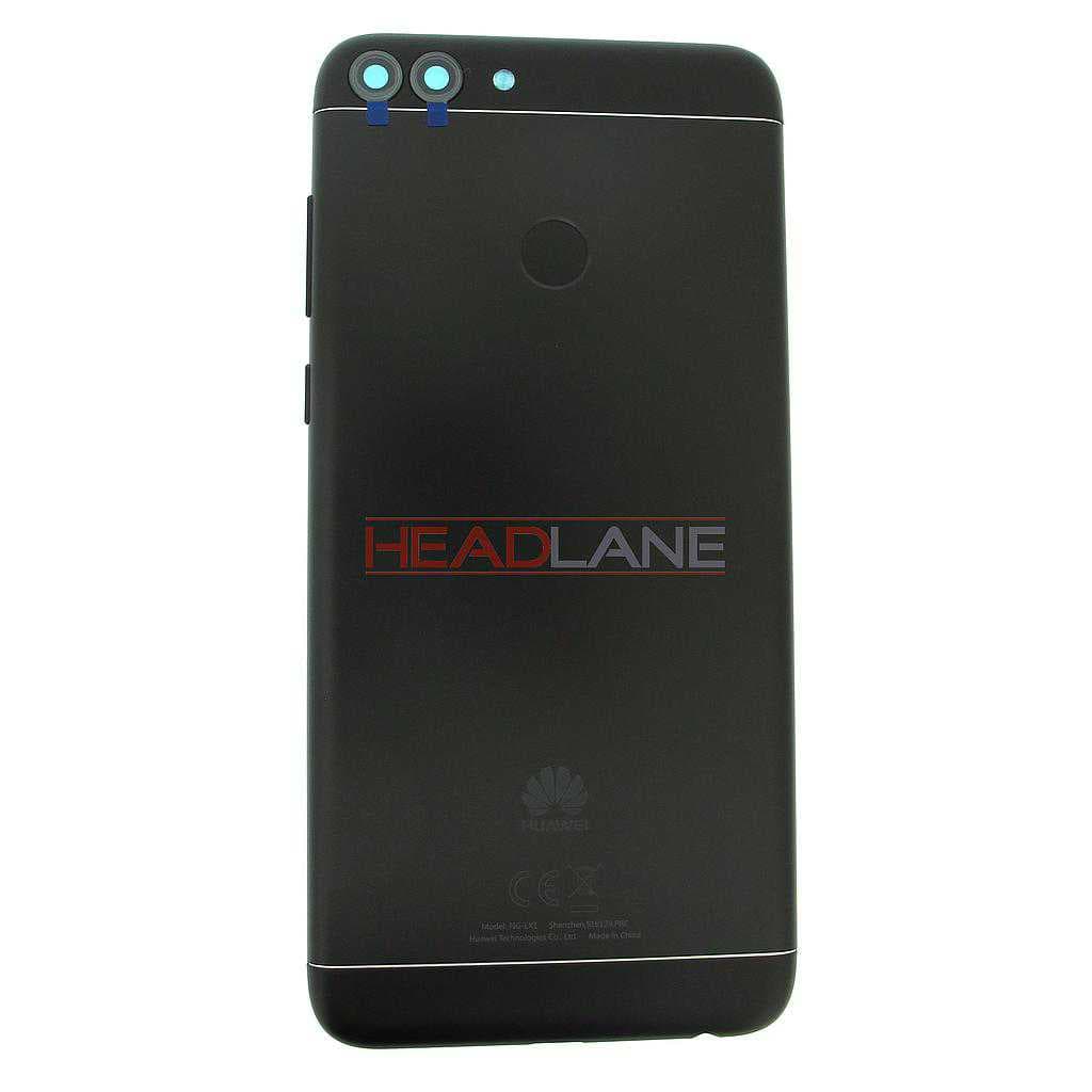 Huawei P Smart Battery Cover + Fingerprint Sensor - Black - 02351TEF - Huawei Replacement Part