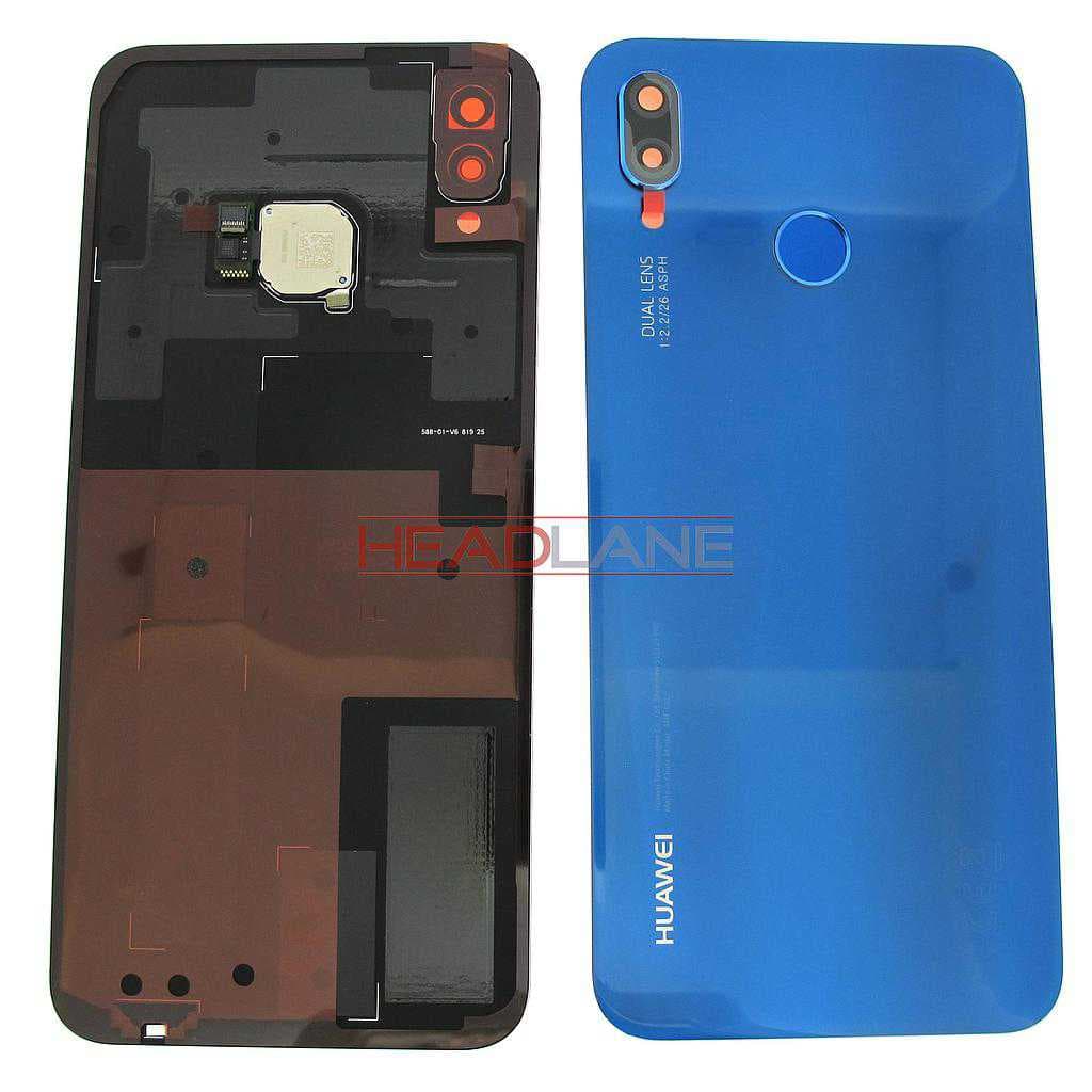 Huawei P20 Lite Back / Battery Cover - Blue - 02351VTV - Huawei Replacement Part