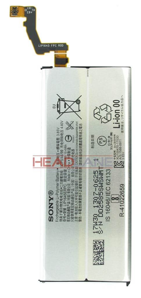 Sony G8341 G8342 Xperia XZ1 Internal Battery - 1307-0625 - Sony Replacement Part