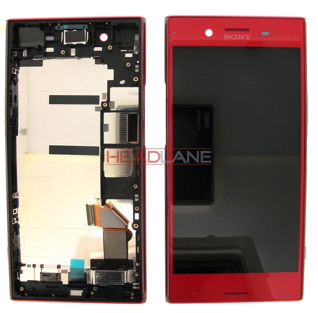 Sony G8141 Xperia XZ Premium LCD Display / Screen + Touch - Red - 1307-9874 - Sony Replacement Part