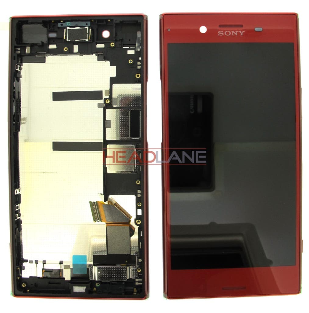 Sony G8142 Xperia XZ Premium (Dual SIM) LCD Display / Screen + Touch - Red - 1307-9889 - Sony Replacement Part