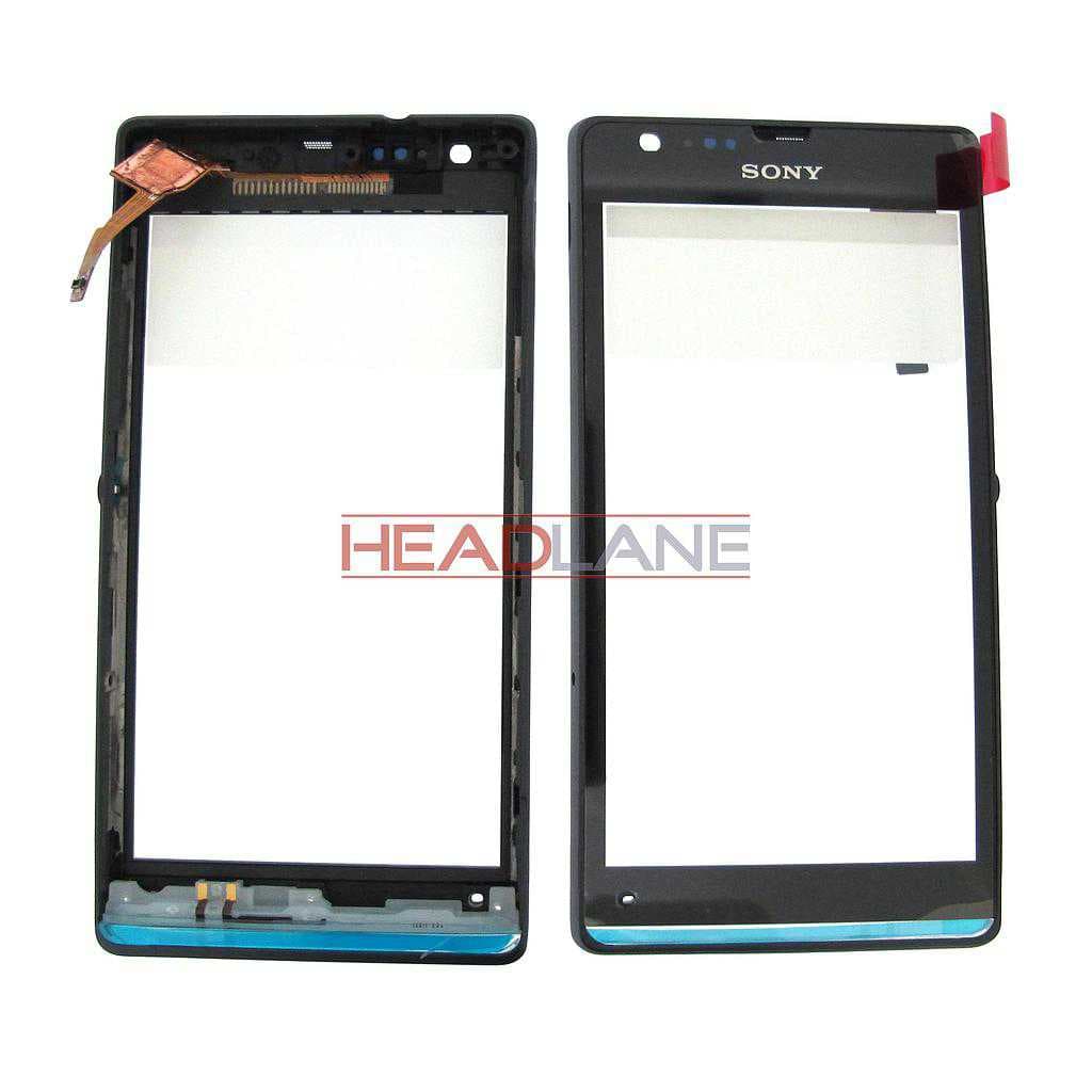 Sony C5302 C5303 D5306 M35H Xperia SP Front + Touch - Black - 1271-9433 - Sony Replacement Part