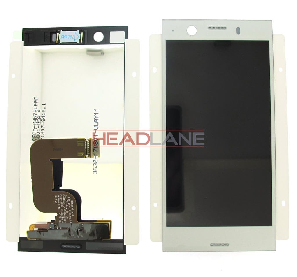 Sony G8441 Xperia XZ1 Compact LCD Display / Screen + Touch - Silver - 1310-0316 - Sony Replacement Part