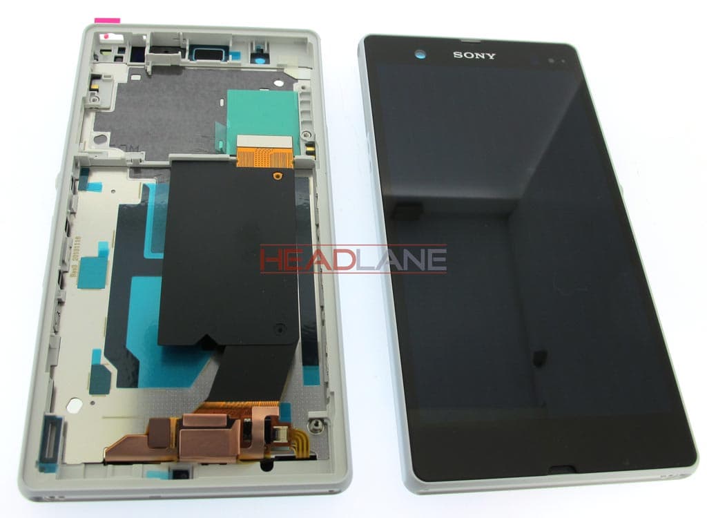 Sony C6602 C6603 Xperia Z LCD Display / Screen + Touch - White - 1272-0789 - Sony Replacement Part