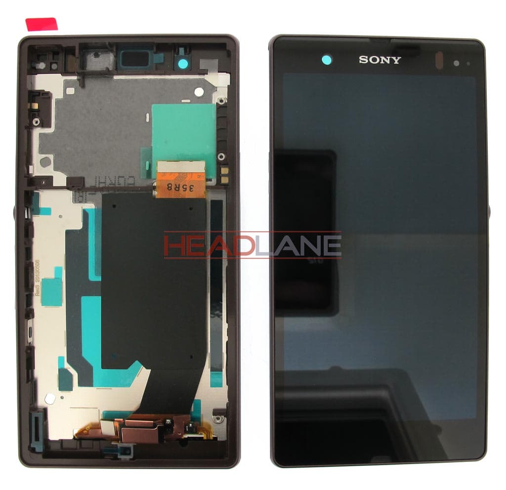 Sony C6606 C6603 C6606 Xperia Z LCD Display / Screen + Touch - Purple - 1272-0794 - Sony Replacement Part