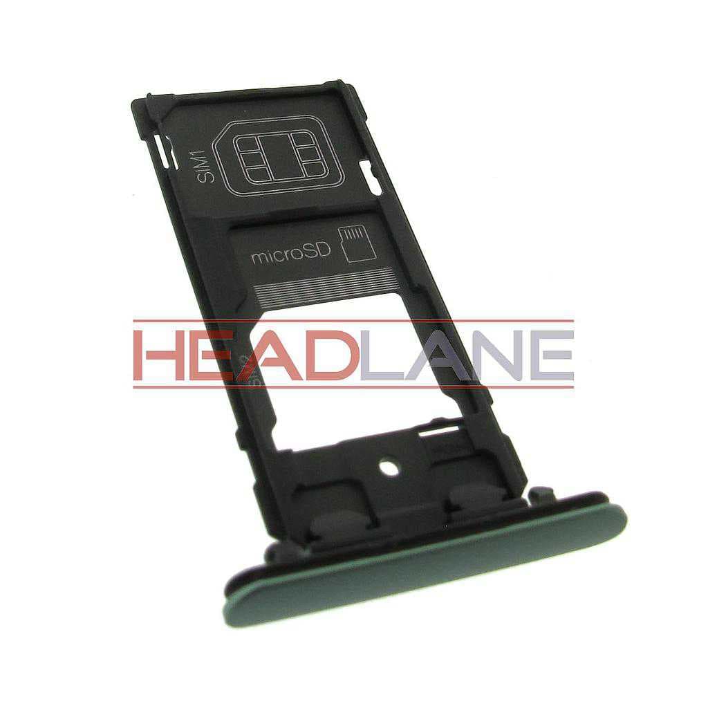 Sony H8324 Xperia XZ2 Compact DUAL SIM Card Tray - Green - 1313-0975 - Sony Replacement Part
