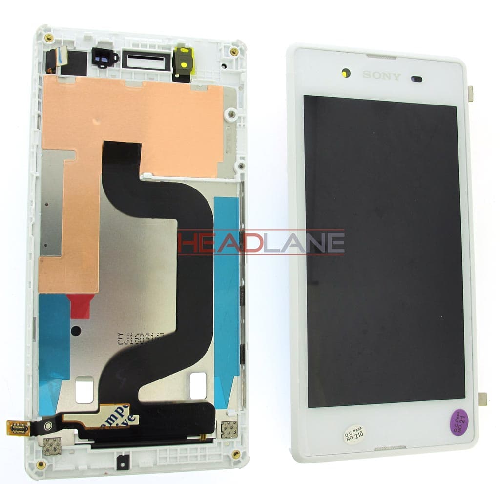 Sony D2202 Xperia E3 LCD Display / Screen + Touch - White - A/8CS-59080-0002 - Sony Replacement Part