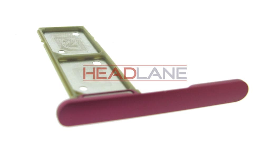 Sony G3412 Xperia XA1 Plus SIM Card Tray (Dual) - Pink - 306J22S0F00 - Sony Replacement Part