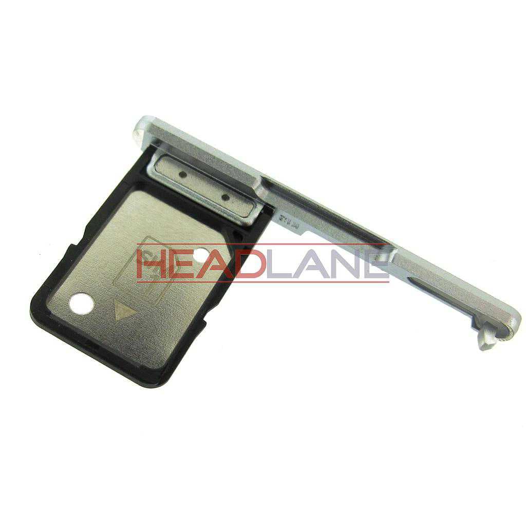 Sony H3113 H4113 Xperia XA2 / XA2 Dual SIM Card Tray Silver - 306J24S0100 - Sony Replacement Part