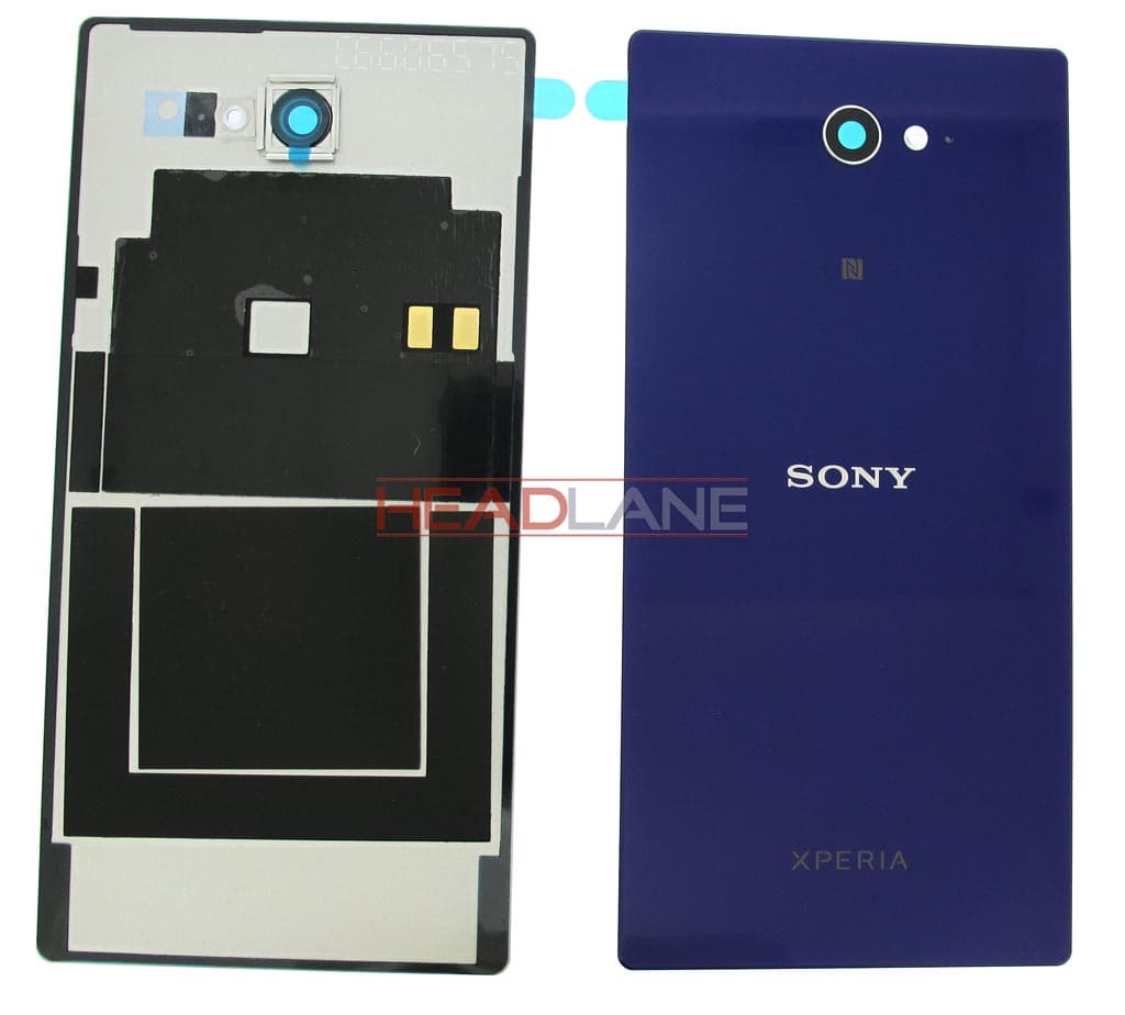 Sony D2305 / D2306 Xperia M2 Battery Cover - Purple - 78P7110003N - Sony Replacement Part