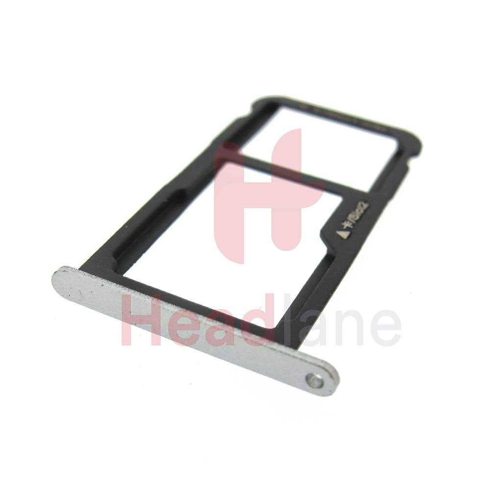 Huawei P8 Lite (2017) SIM Card Support - White - 51661CYG - Huawei Replacement Part
