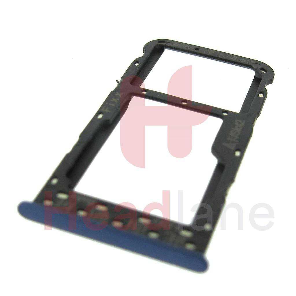 Huawei P Smart SIM Card Tray - Blue - 51661HSE - Huawei Replacement Part