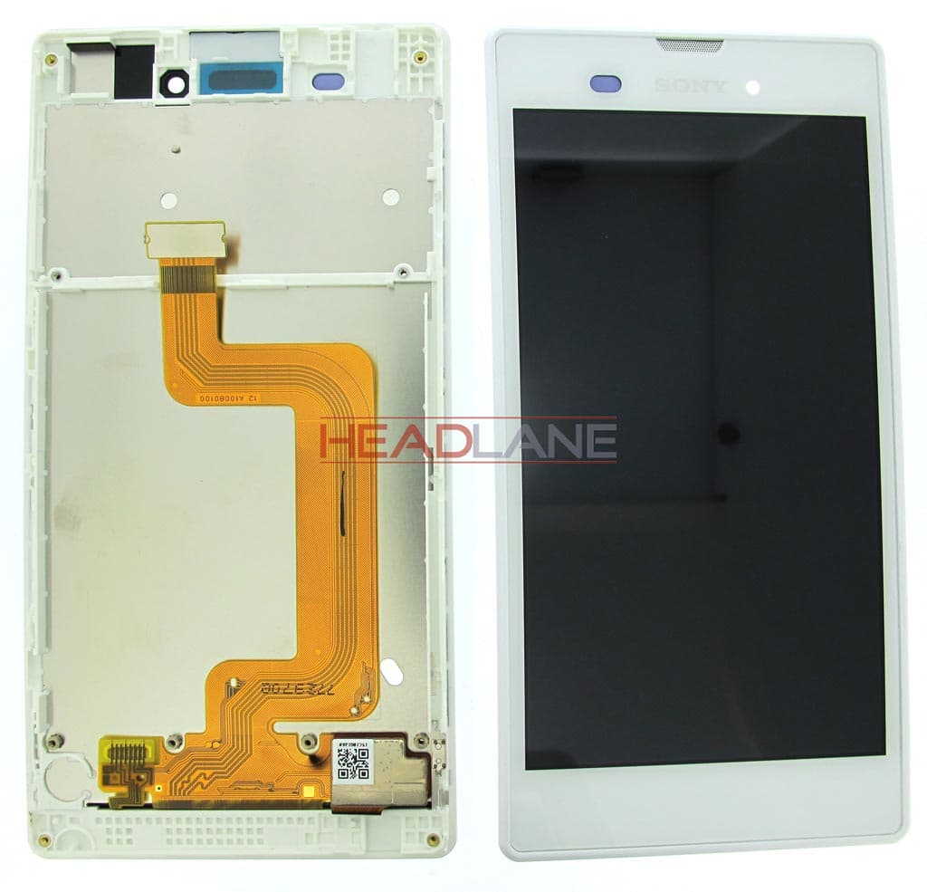 Sony D5102 Xperia T3 LCD Display / Screen + Touch - White - F/191GUL0006A - Sony Replacement Part