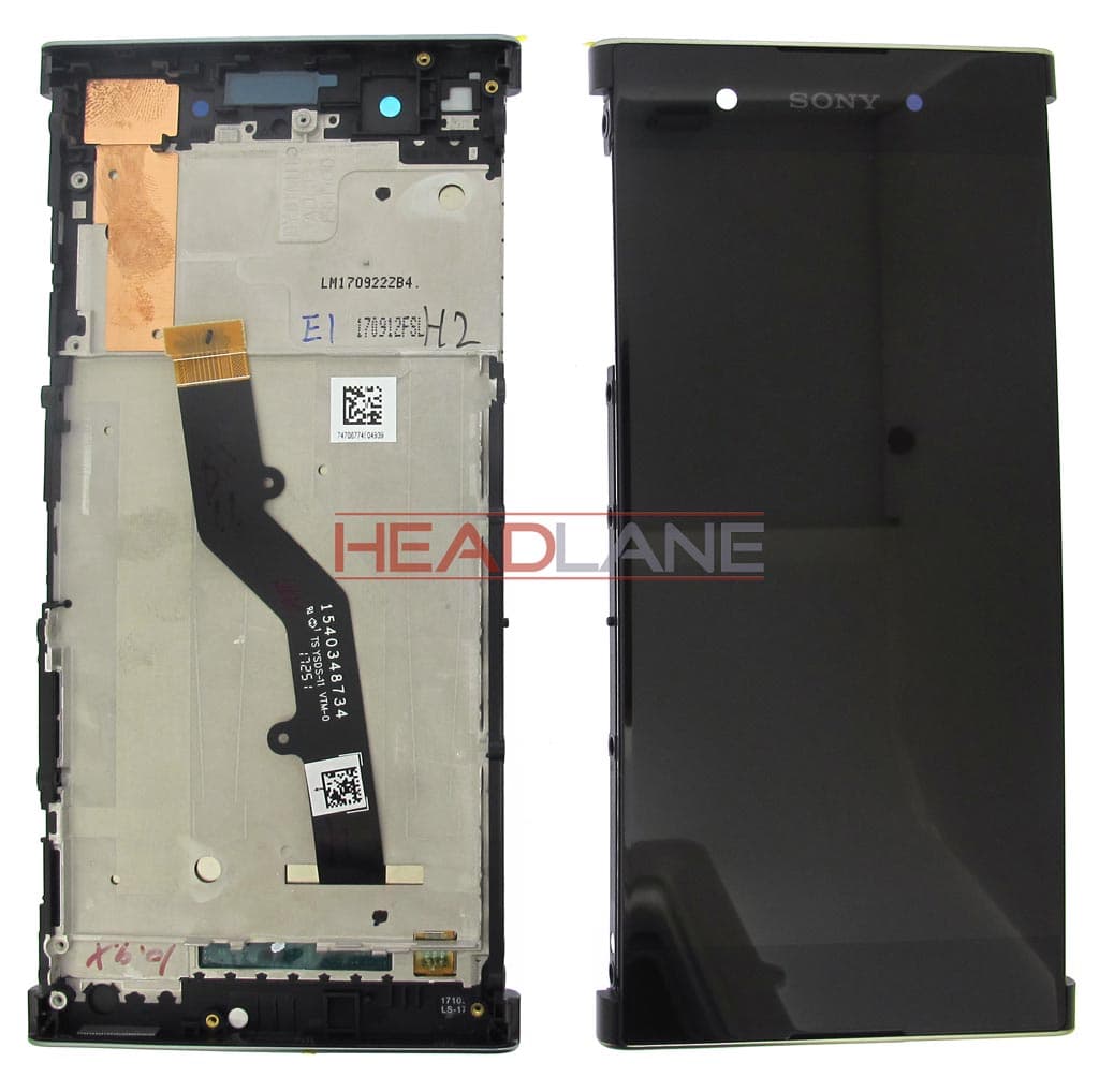 Sony G3412 Xperia XA1 Plus LCD Display / Screen + Touch - Black - 78PB6100010 - Sony Replacement Part