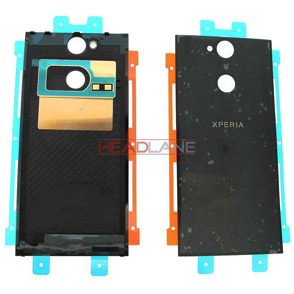 Sony H3113 H4113 Xperia XA2 / XA2 Dual Battery Cover Black - 78PC0300020 - Sony Replacement Part
