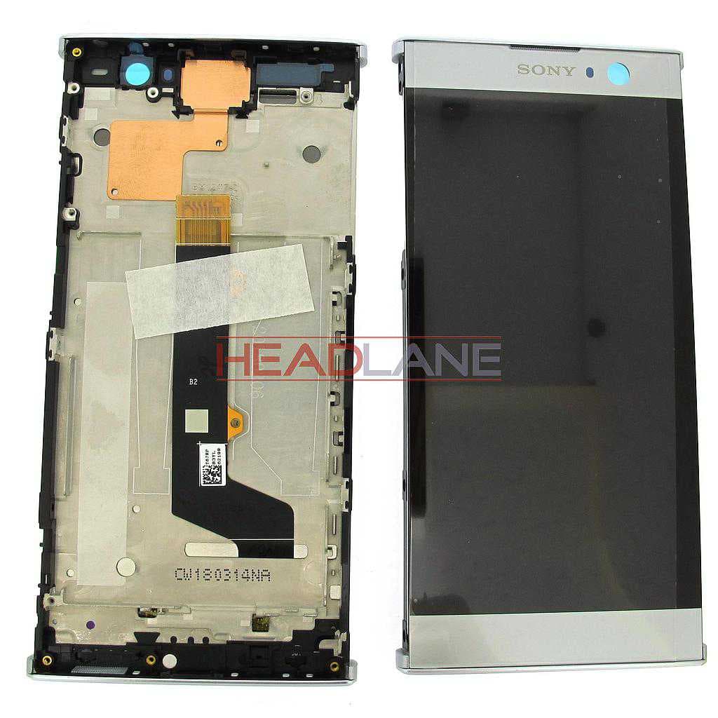 Sony H3113 H4113 Xperia XA2 / XA2 Dual LCD Display / Screen + Touch - Silver - 78PC0600010 - Sony Replacement Part