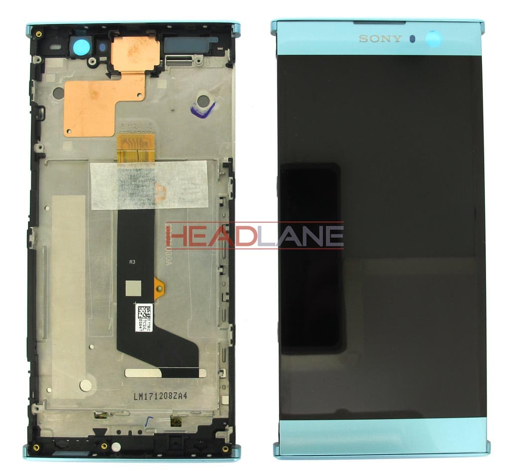 Sony H3113 H4113 Xperia XA2 / XA2 Dual LCD Display / Screen + Touch - Blue - 78PC0600030 - Sony Replacement Part