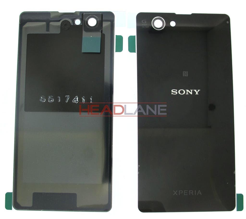 Sony D5503 Xperia Z1 Compact Battery Cover - Black - 1275-4831 - Sony Replacement Part