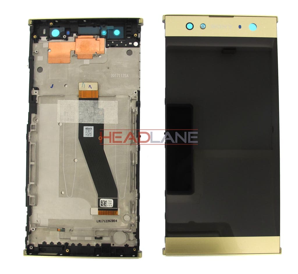 Sony H4213 Xperia XA2 Ultra Dual LCD Display / Screen + Touch - Gold - 78PC2300040 - Sony Replacement Part